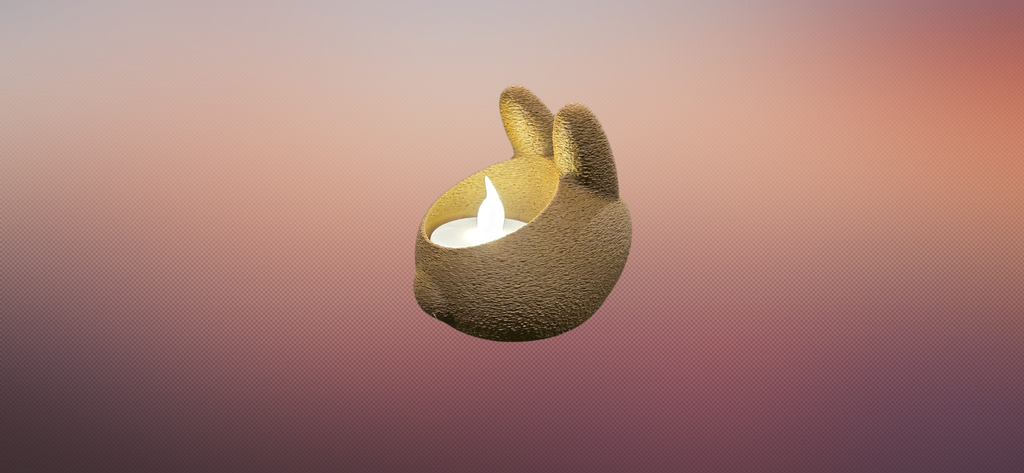 Theelichthouder konijn