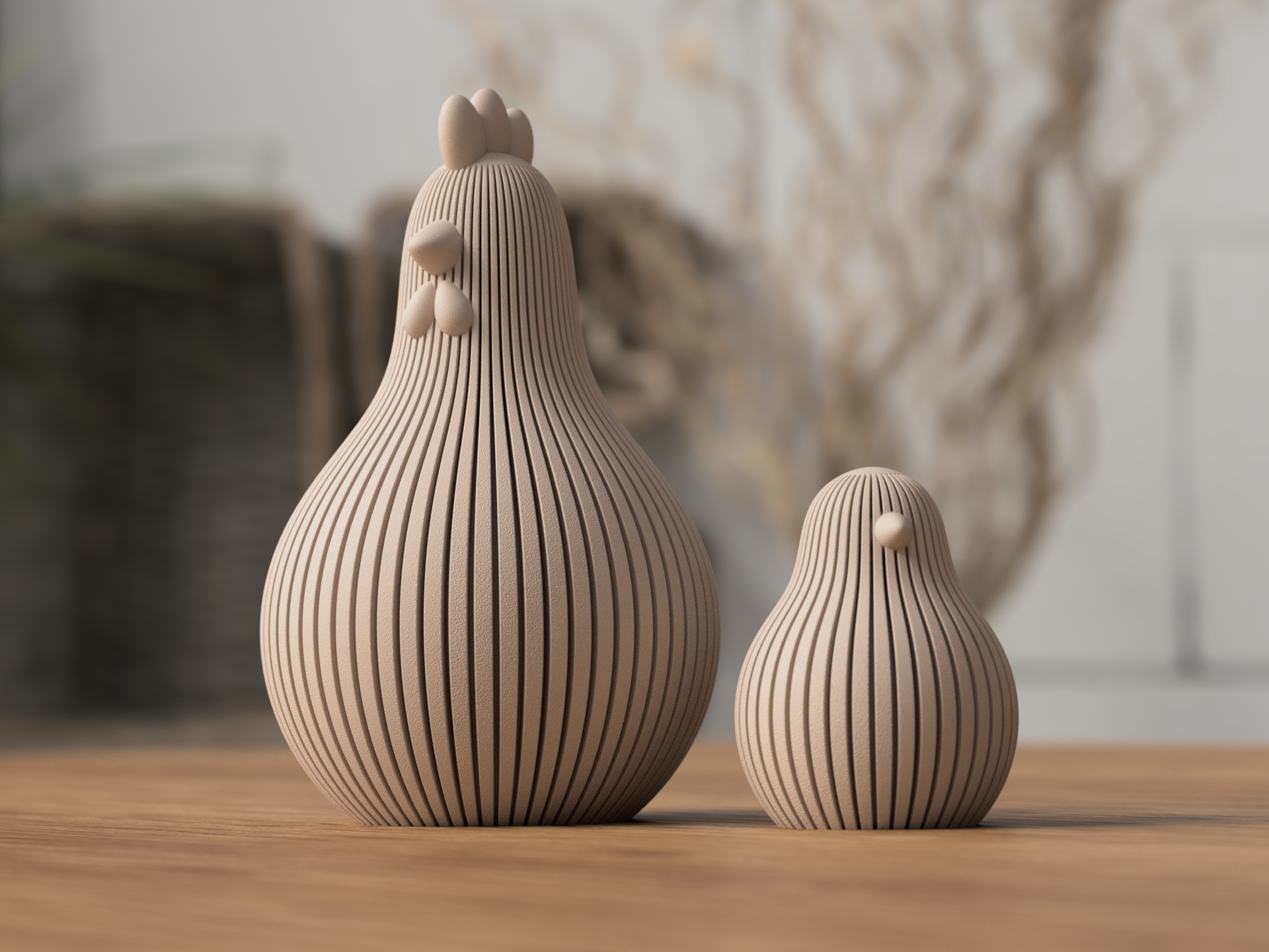 Moderne paaskip/paaskuiken