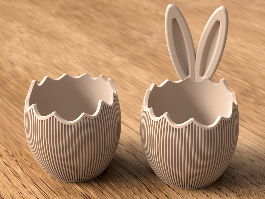 Decoratieve Paasei Kom met Konijnenoren – Moderne Paasdecoratie