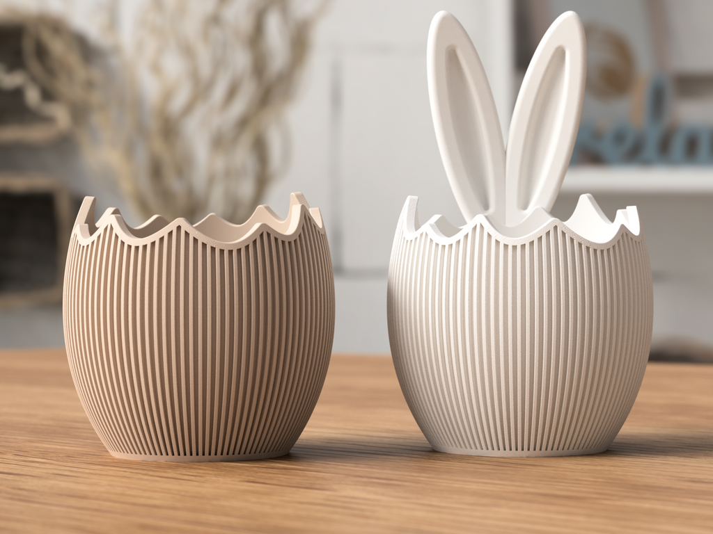 Decoratieve Paasei Kom met Konijnenoren – Moderne Paasdecoratie