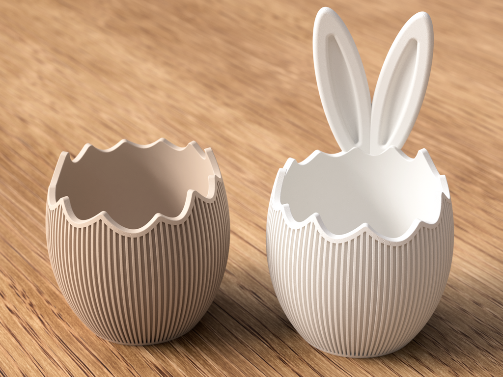 Decoratieve Paasei Kom met Konijnenoren – Moderne Paasdecoratie