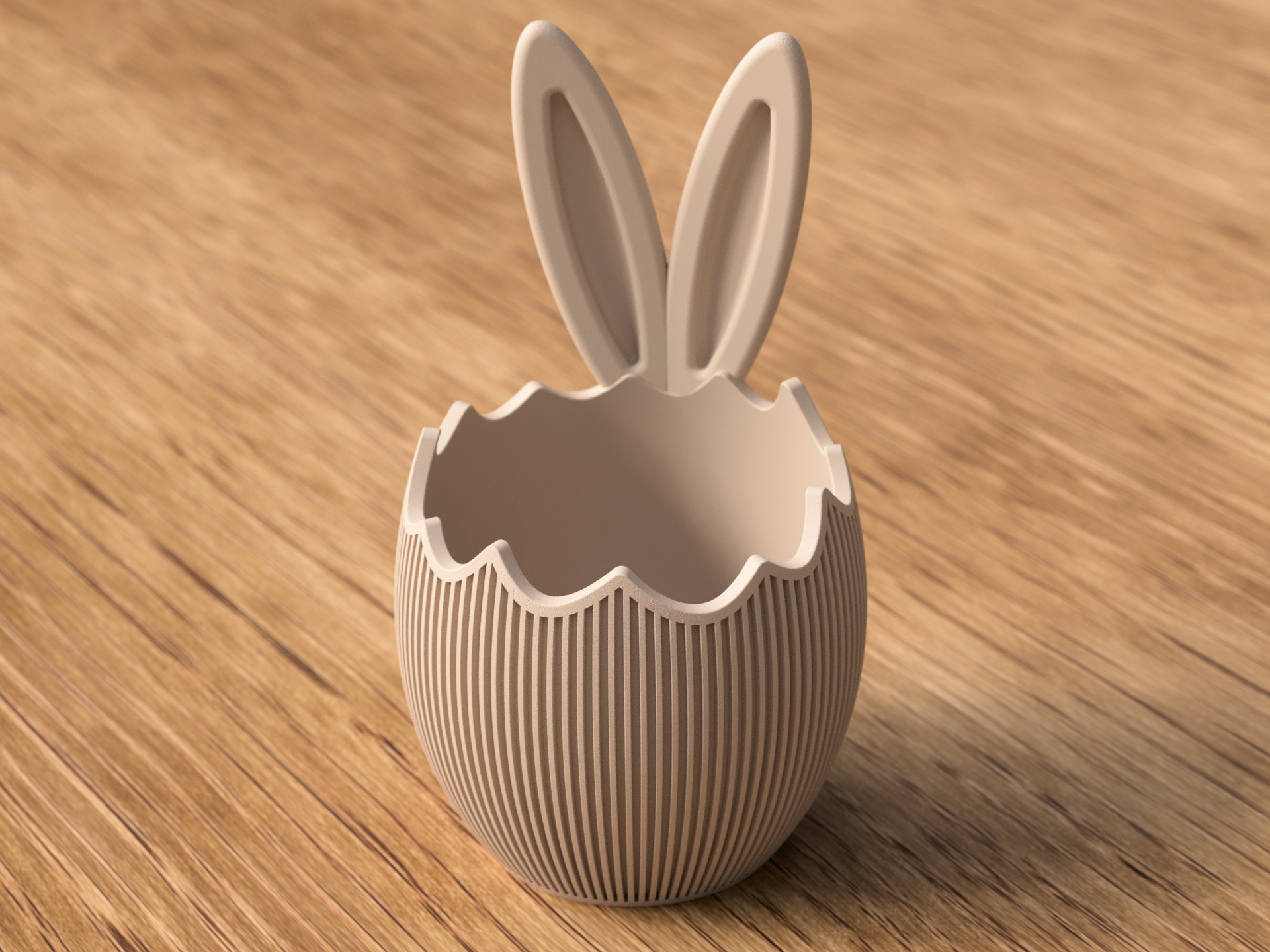 Decoratieve Paasei Kom met Konijnenoren – Moderne Paasdecoratie