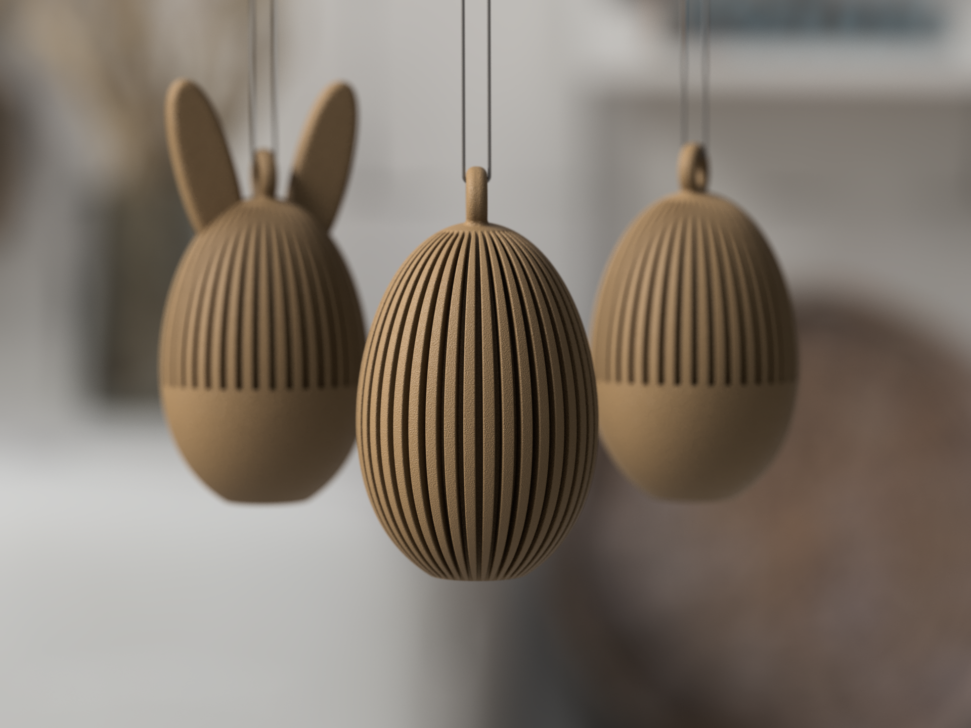 Paasei met/zonder hanger – Minimalistische Paasdecoratie