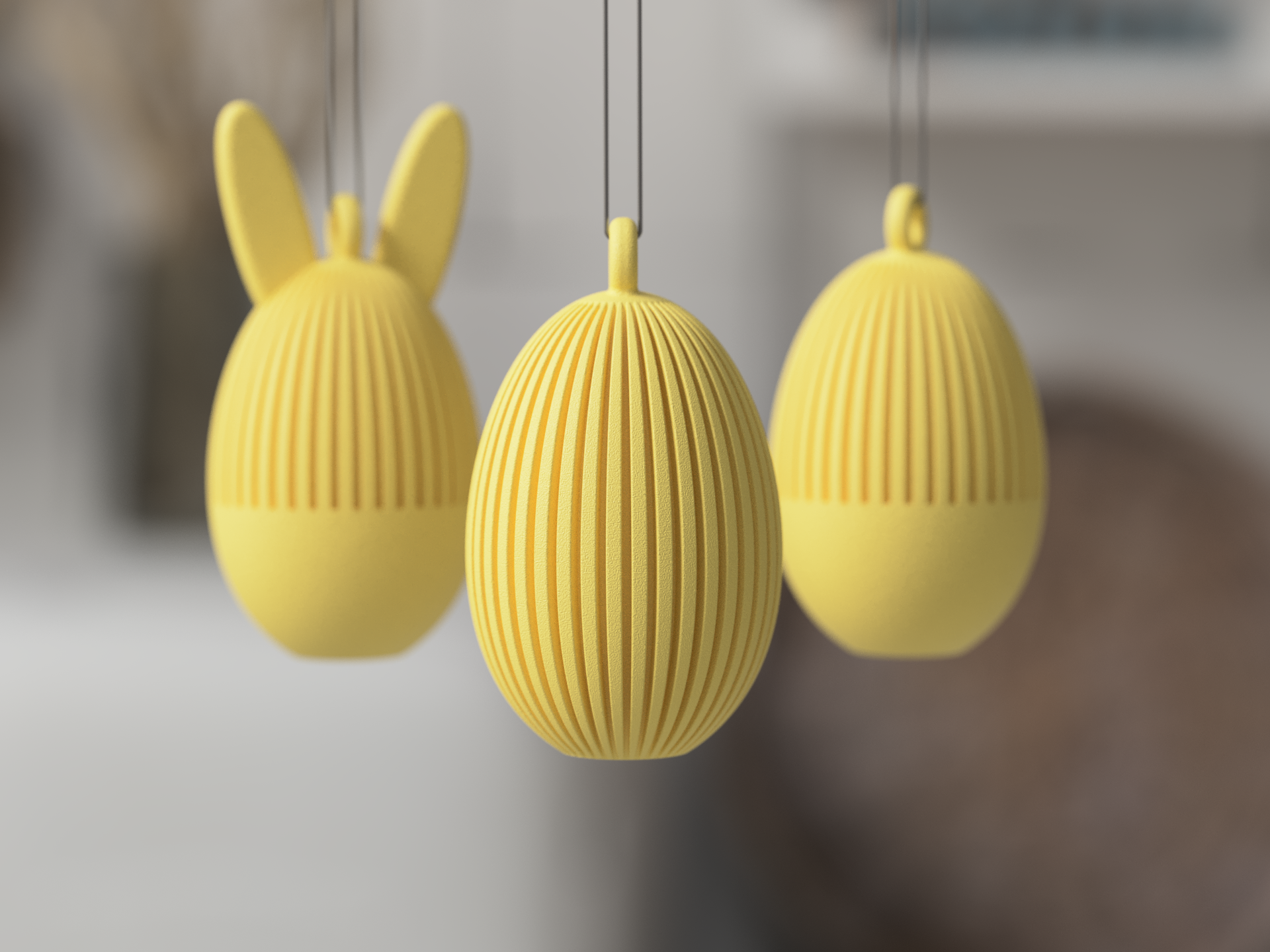 Paasei met/zonder hanger – Minimalistische Paasdecoratie