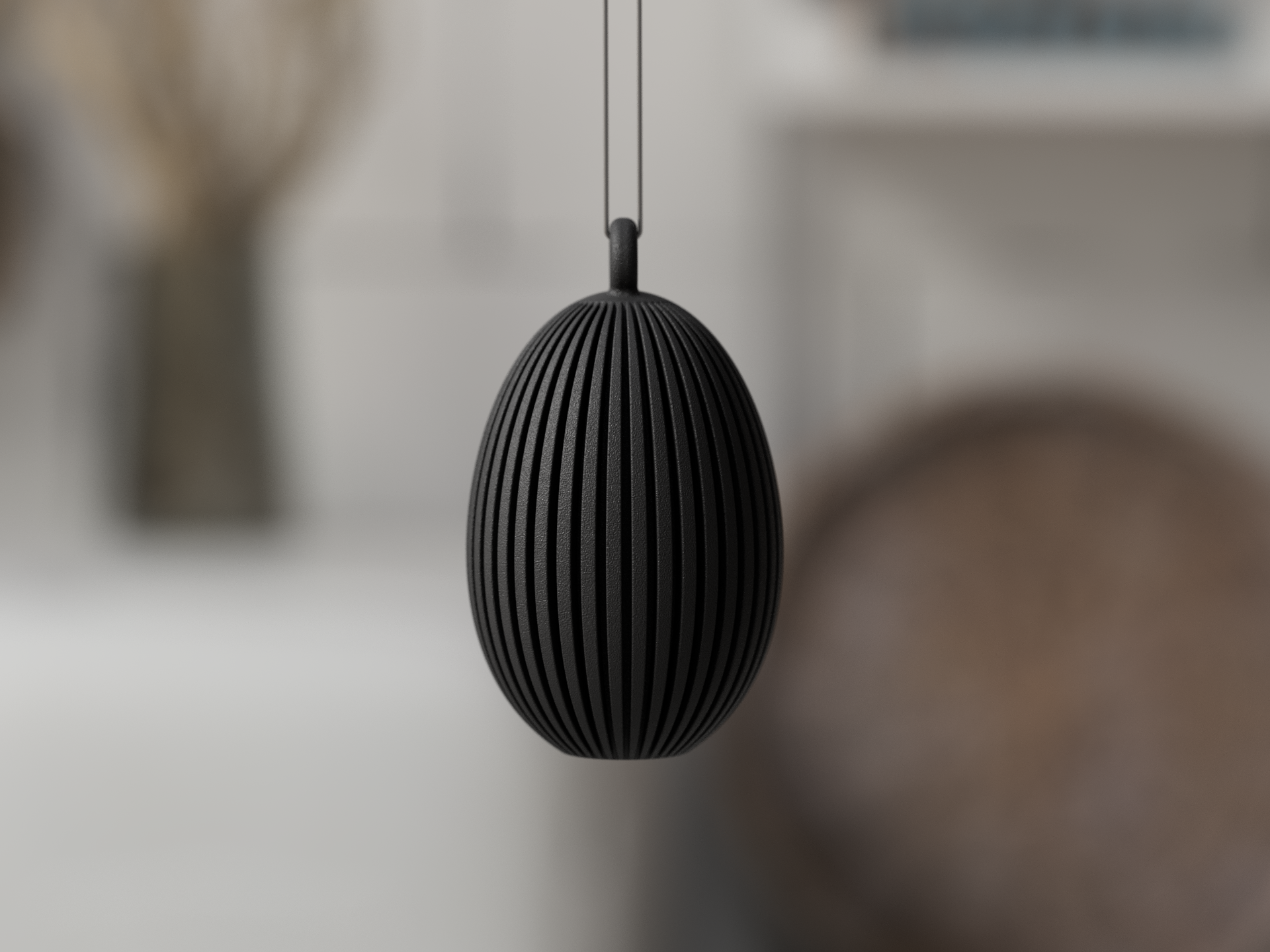 Paasei met/zonder hanger – Minimalistische Paasdecoratie