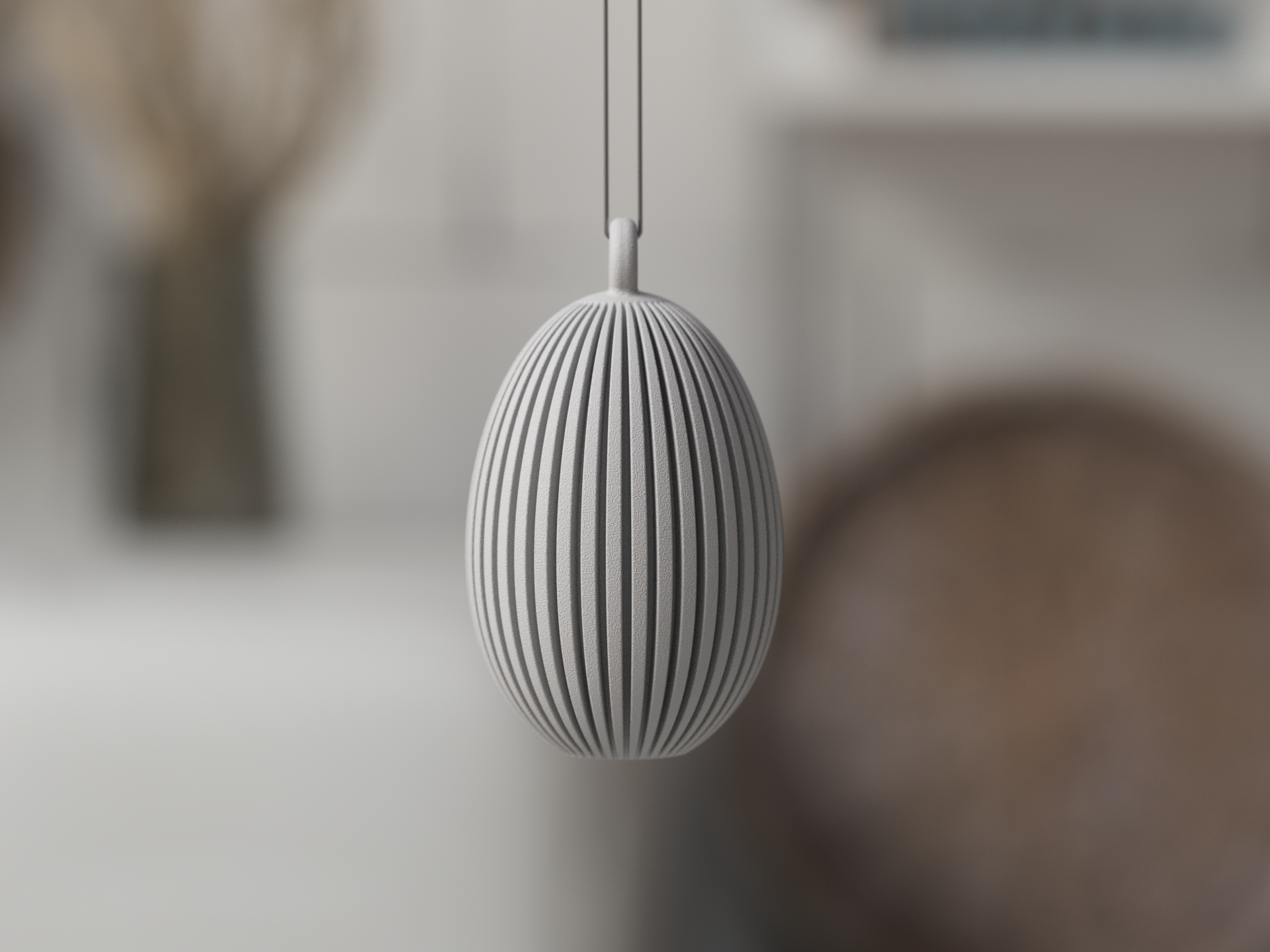 Paasei met/zonder hanger – Minimalistische Paasdecoratie