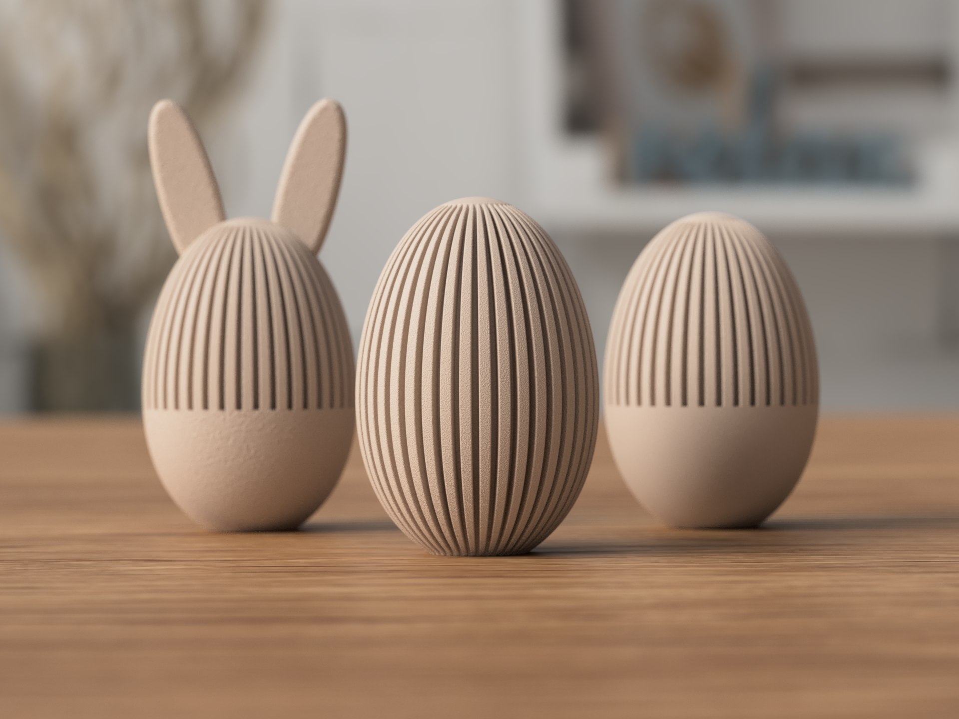 Paasei met/zonder hanger – Minimalistische Paasdecoratie