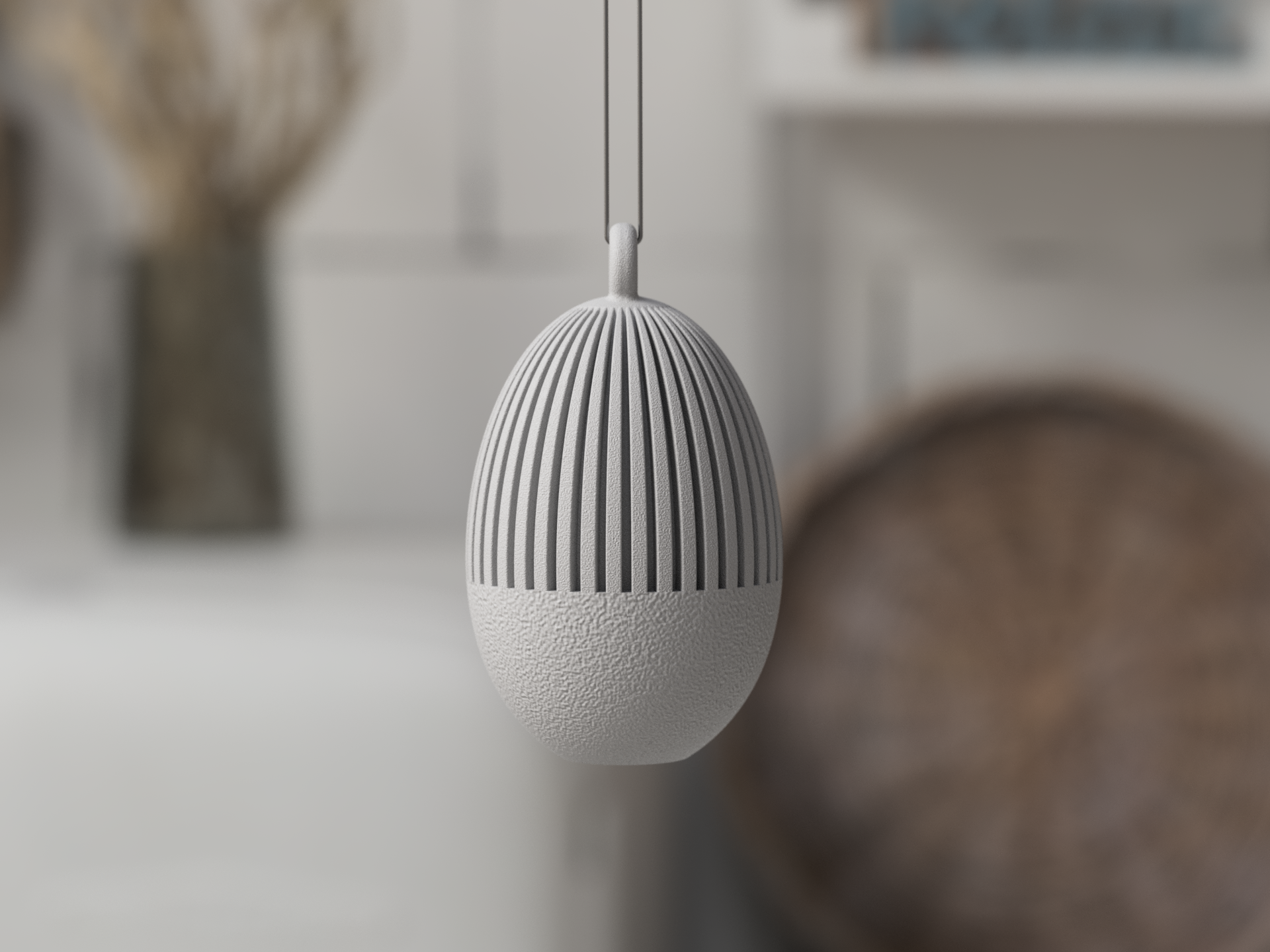 Paasei met/zonder hanger – Minimalistische Paasdecoratie