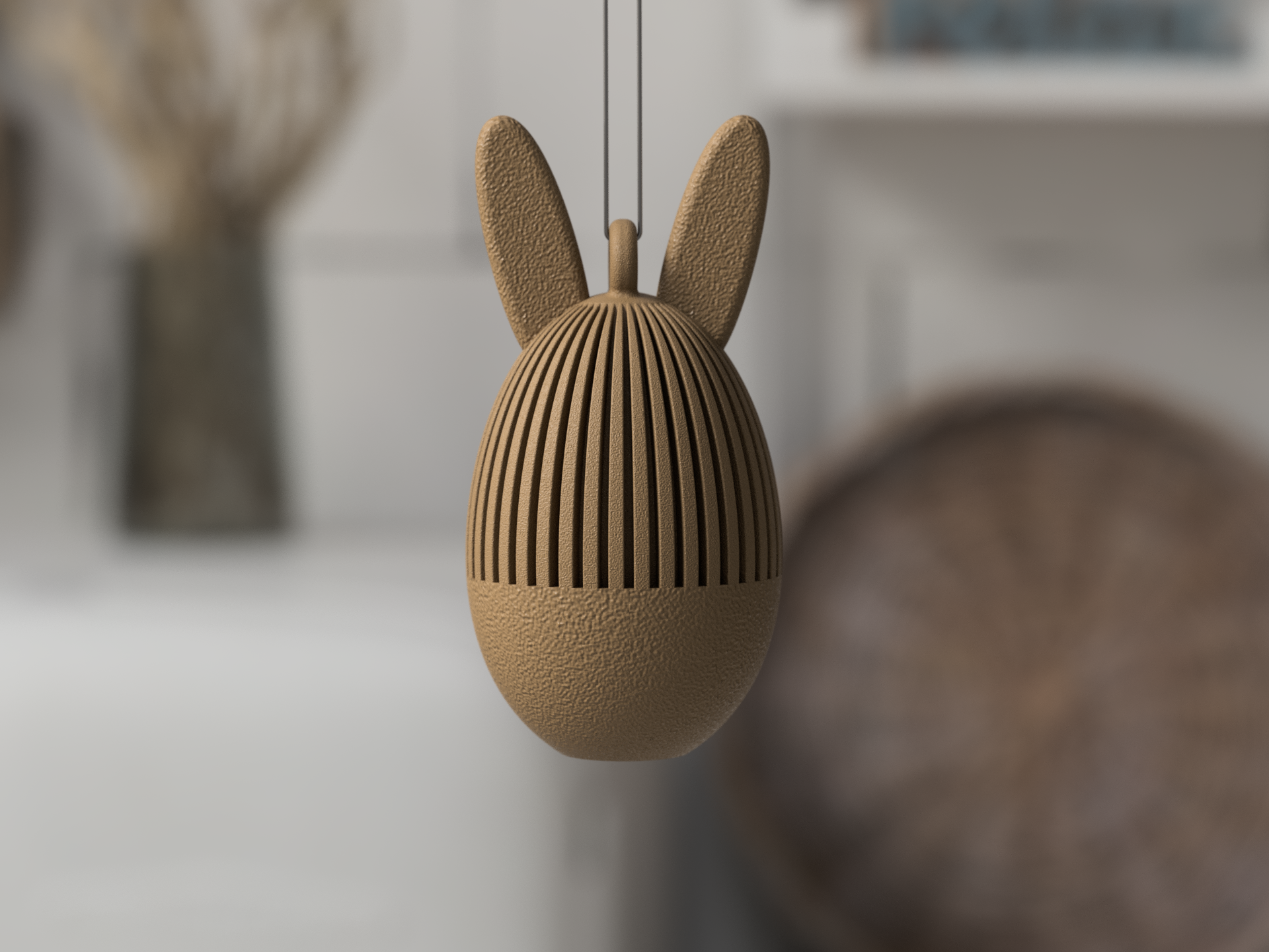 Paasei met/zonder hanger – Minimalistische Paasdecoratie