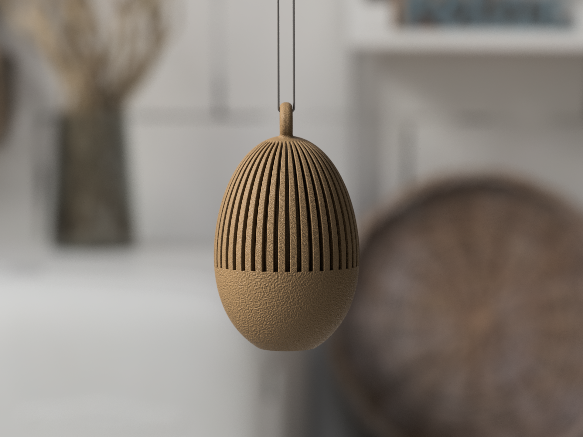 Paasei met/zonder hanger – Minimalistische Paasdecoratie