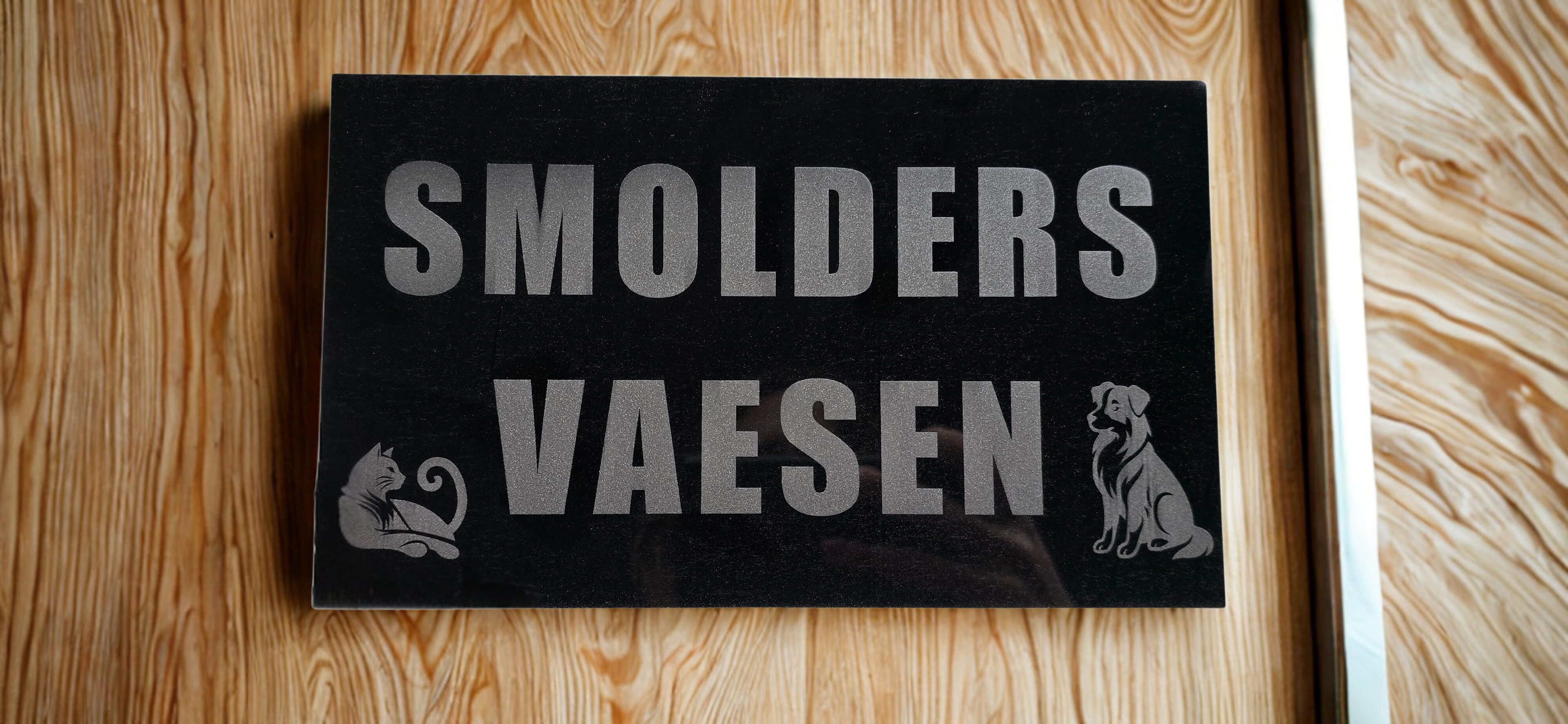 Gepersonaliseerde naamplaat