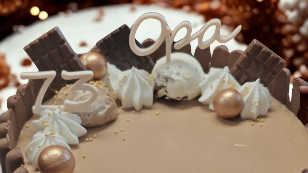 Caketopperset naam en leeftijd